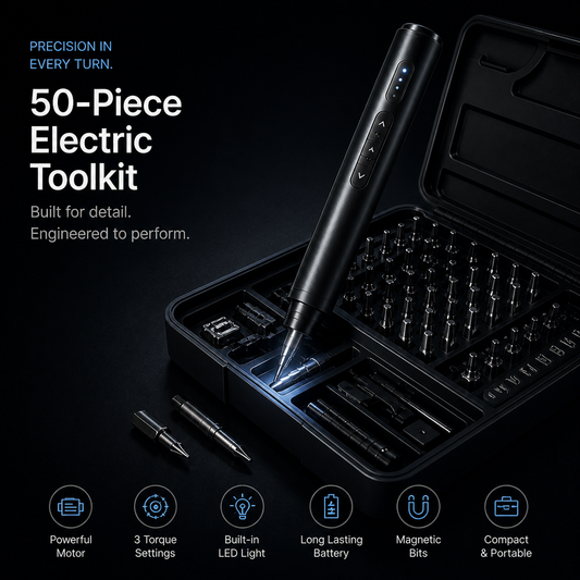 PrecisionDrive™ 50-Piece Electric Toolkit
