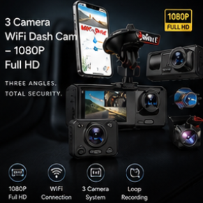 GuardianEye™ HD Dash Cam (WiFi Enabled)